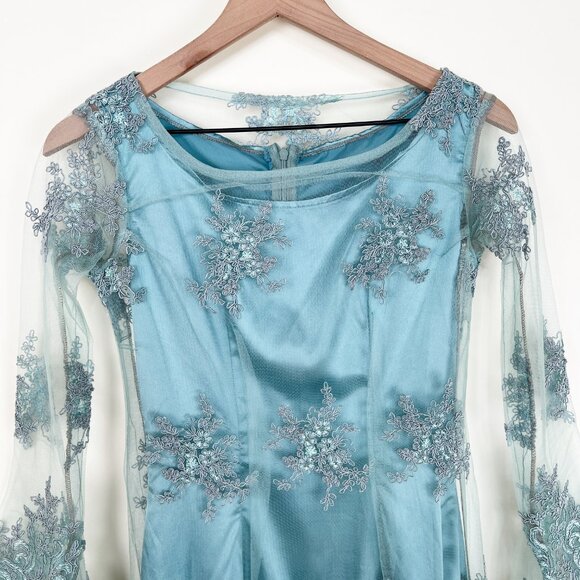 Vintage Handmade Maxi Dress Whimsigoth Medieval Princess Regency Costume Party - Picture 2 of 5